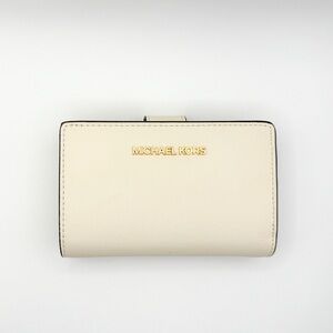Michael Kors Medium Saffiano Leather Wallet | Cream